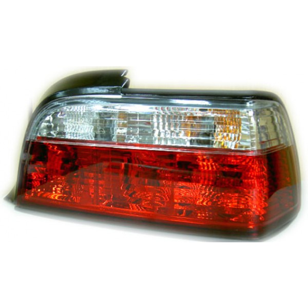 Bmw E36 2-dörr Baklampor Kristall / Röda